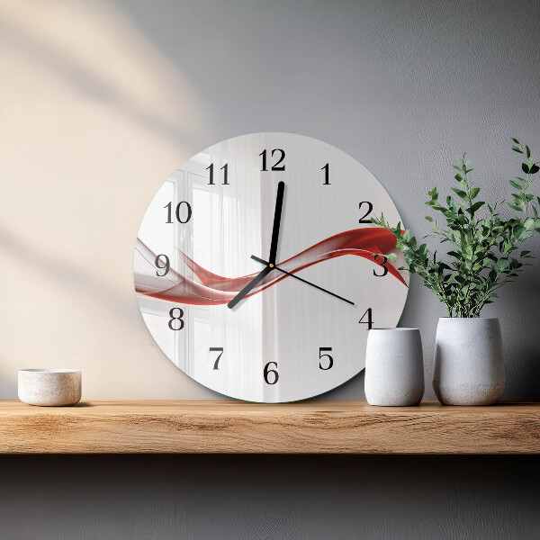 Reloj de pared redondo Líneas abstractas
