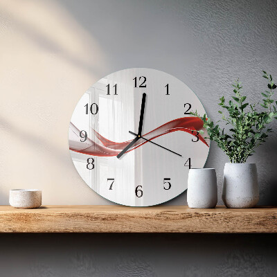Reloj de pared redondo Líneas abstractas