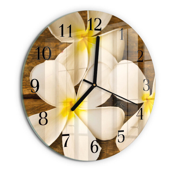 Reloj de pared redondo Flores