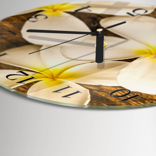 Reloj de pared redondo Flores