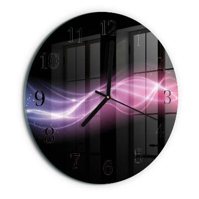 Reloj de pared redondo Líneas abstractas