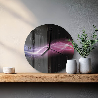 Reloj de pared redondo Líneas abstractas