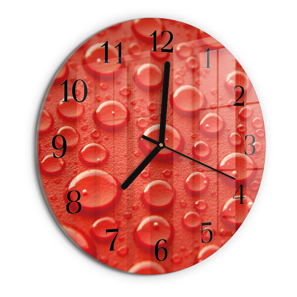 Reloj de pared redondo Gotas de agua