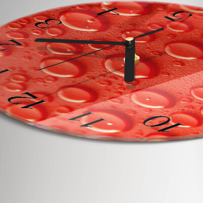 Reloj de pared redondo Gotas de agua