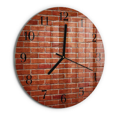Reloj de pared redondo Muro de ladrillo