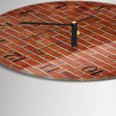 Reloj de pared redondo Muro de ladrillo