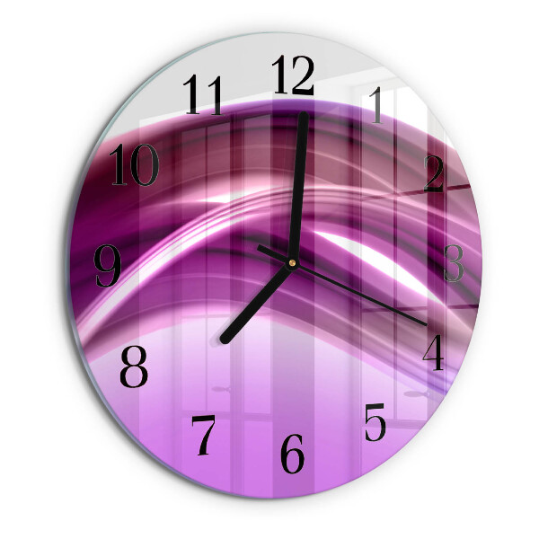 Reloj de pared redondo Líneas abstractas