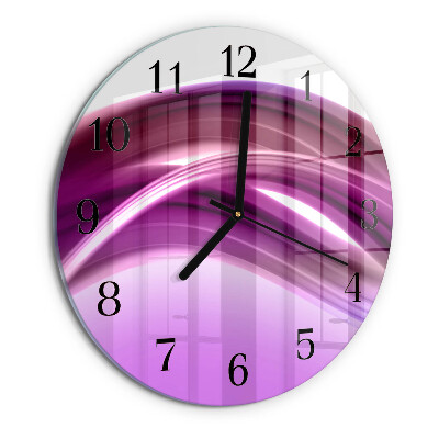 Reloj de pared redondo Líneas abstractas