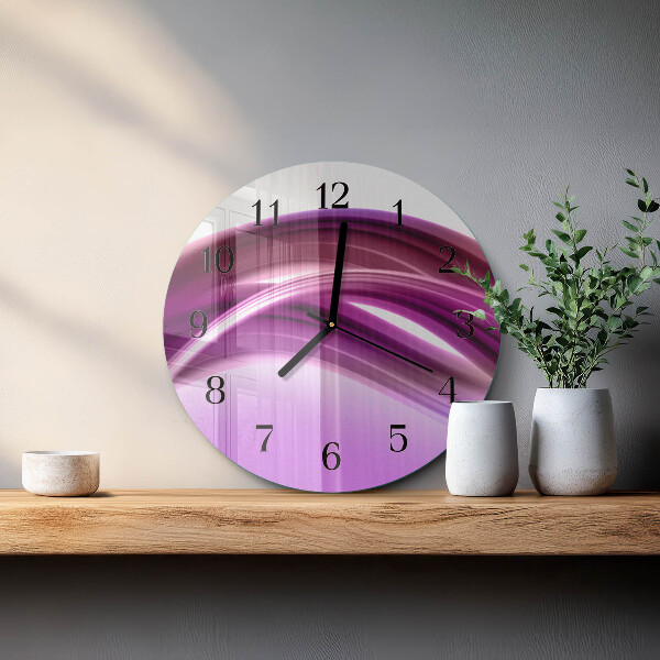 Reloj de pared redondo Líneas abstractas