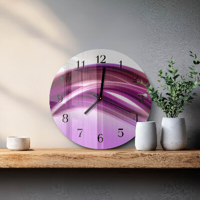 Reloj de pared redondo Líneas abstractas