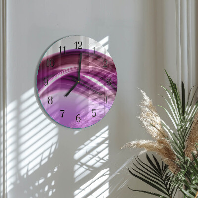Reloj de pared redondo Líneas abstractas