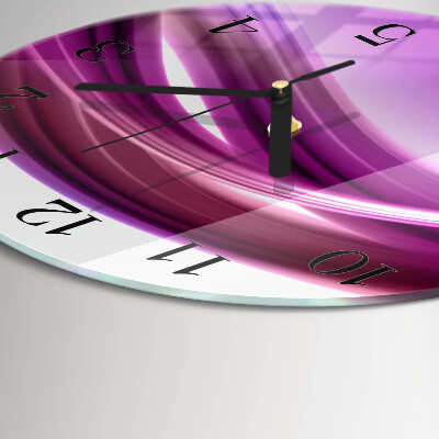 Reloj de pared redondo Líneas abstractas