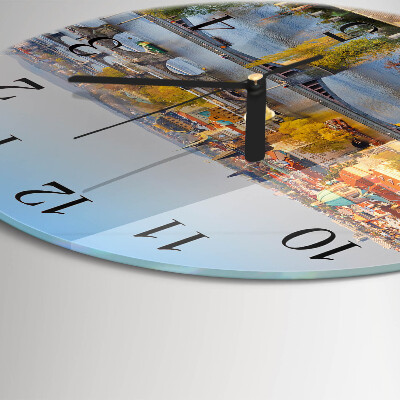Reloj de pared redondo Ciudad de Praga