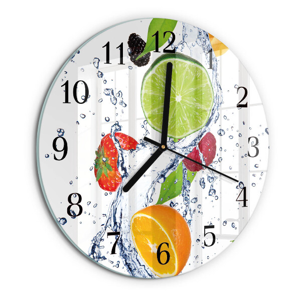 Reloj de pared redondo Frutas Limón