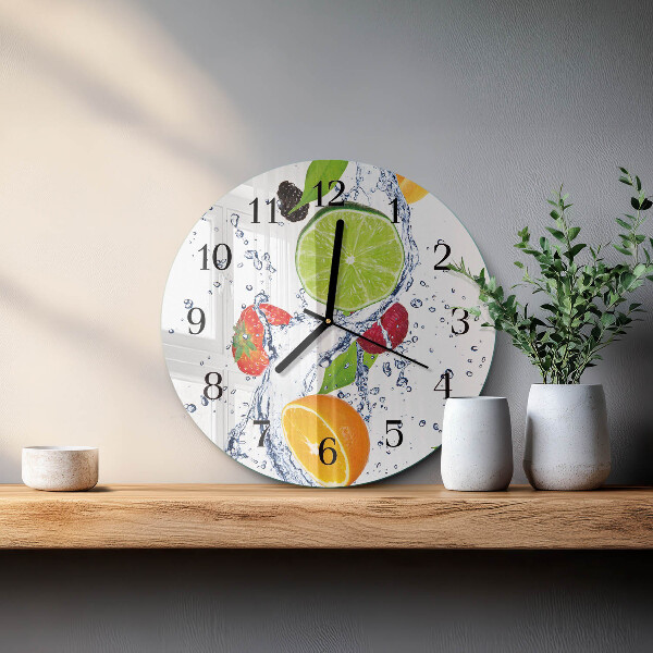 Reloj de pared redondo Frutas Limón