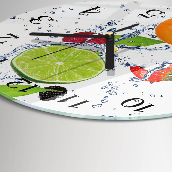 Reloj de pared redondo Frutas Limón