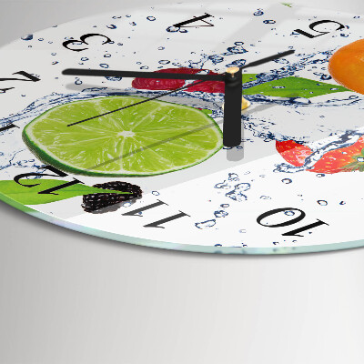 Reloj de pared redondo Frutas Limón