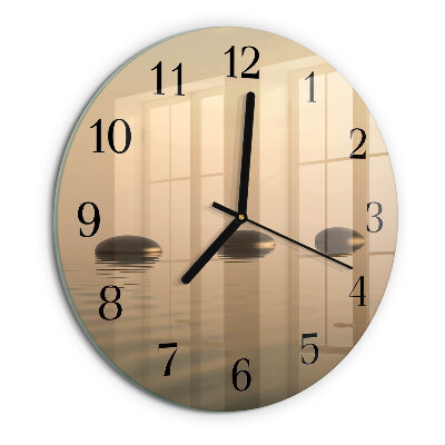 Reloj de pared redondo Piedras Agua