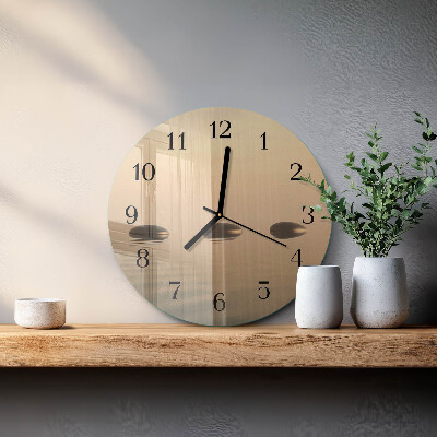 Reloj de pared redondo Piedras Agua