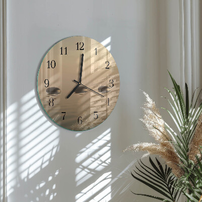 Reloj de pared redondo Piedras Agua