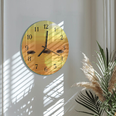 Reloj de pared redondo Agua Sol