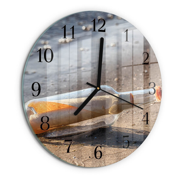 Reloj de pared redondo Carta de botella
