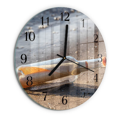 Reloj de pared redondo Carta de botella