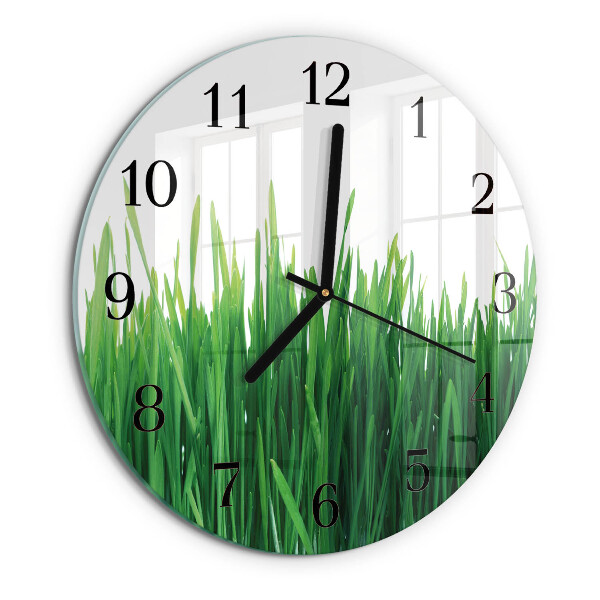 Reloj de pared redondo Césped