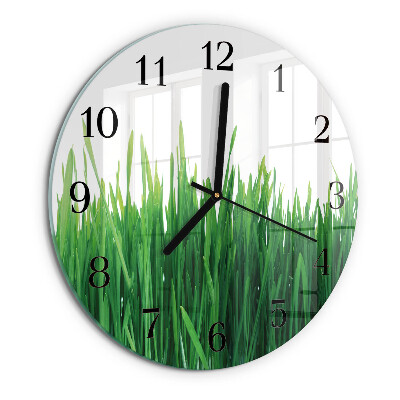 Reloj de pared redondo Césped