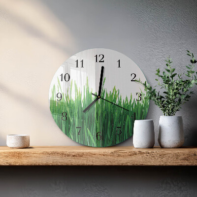 Reloj de pared redondo Césped