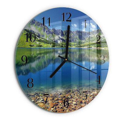 Reloj de pared redondo Lago de montaña