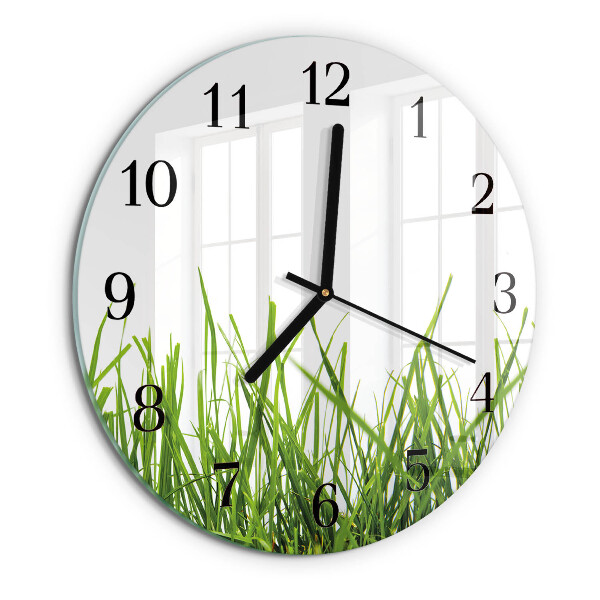 Reloj de pared redondo Césped