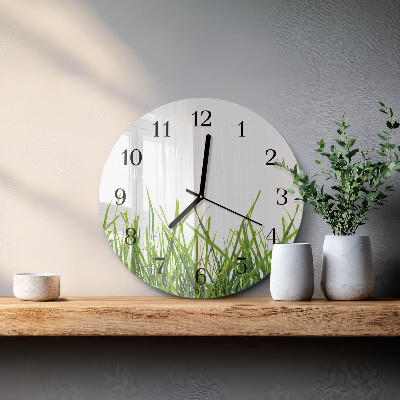 Reloj de pared redondo Césped