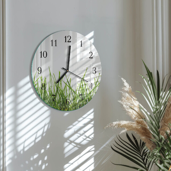 Reloj de pared redondo Césped