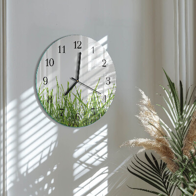 Reloj de pared redondo Césped
