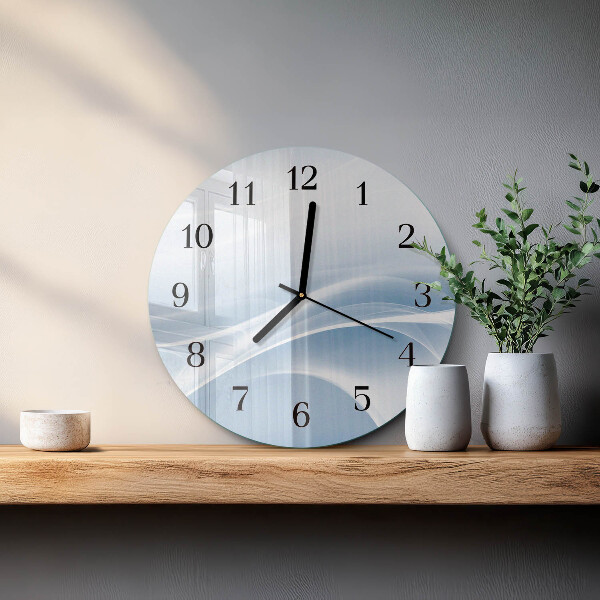 Reloj de pared redondo Líneas abstractas