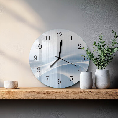 Reloj de pared redondo Líneas abstractas