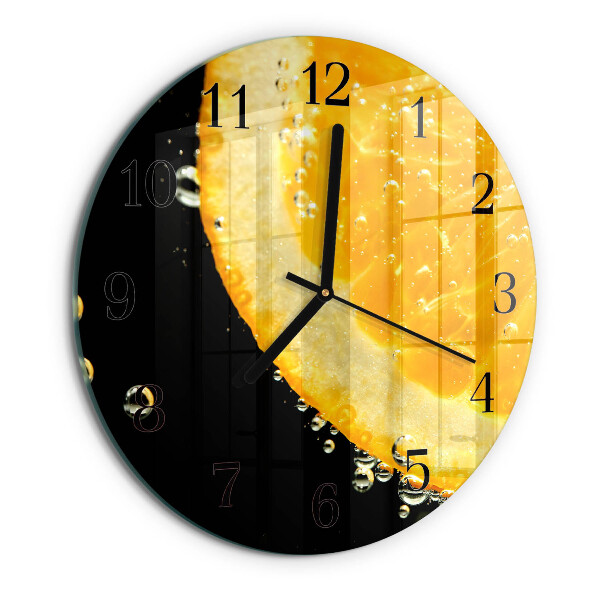 Reloj de pared redondo Cítrico