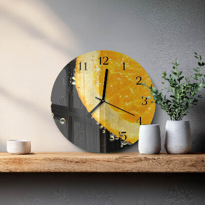Reloj de pared redondo Cítrico