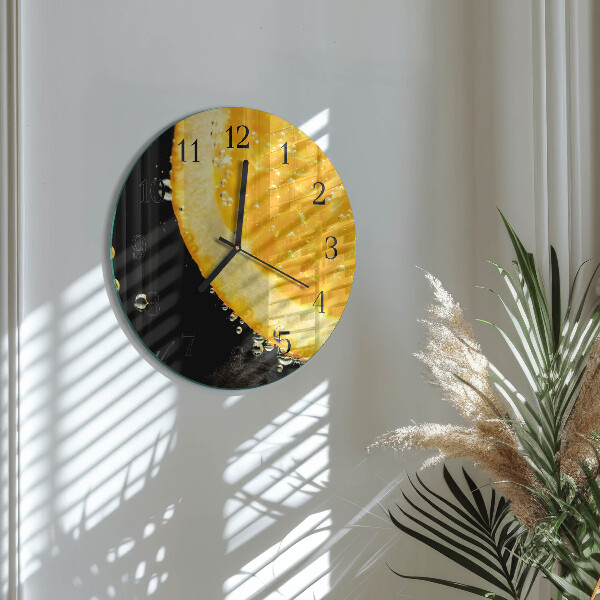 Reloj de pared redondo Cítrico