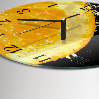 Reloj de pared redondo Cítrico