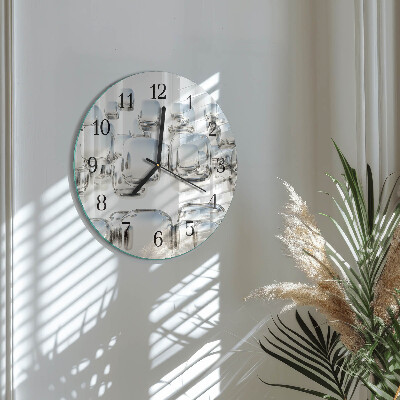 Reloj de pared redondo cubo 3D