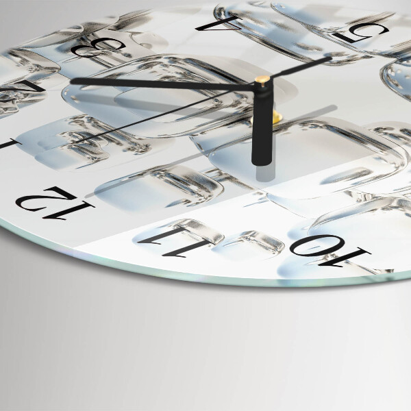 Reloj de pared redondo cubo 3D