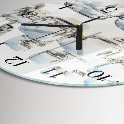 Reloj de pared redondo cubo 3D
