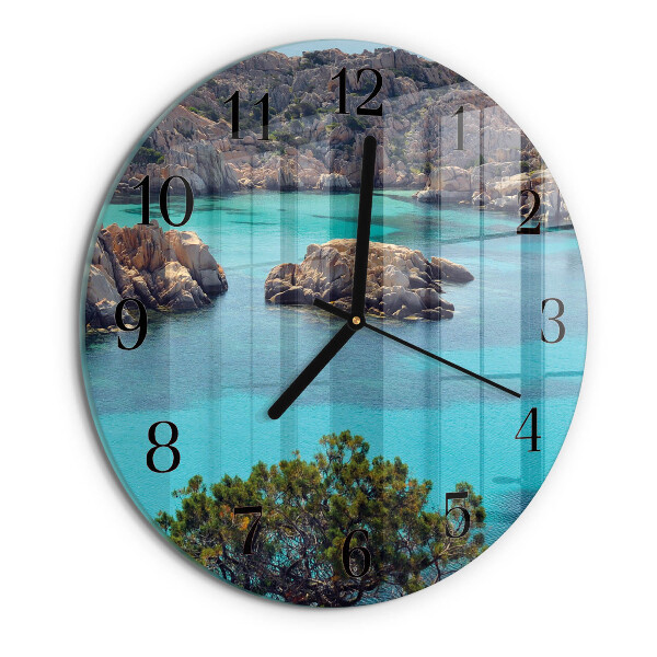 Reloj de pared redondo Paisaje marino