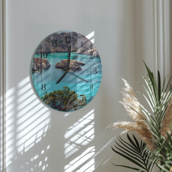 Reloj de pared redondo Paisaje marino
