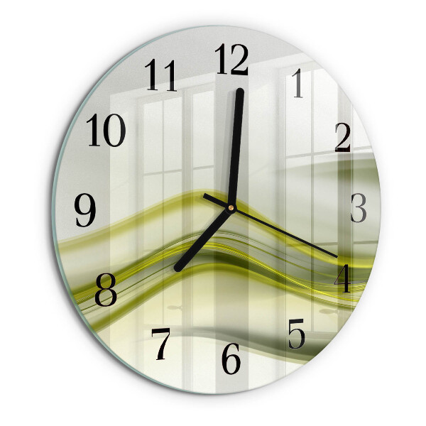 Reloj de pared redondo Líneas abstractas