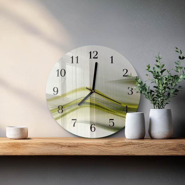 Reloj de pared redondo Líneas abstractas