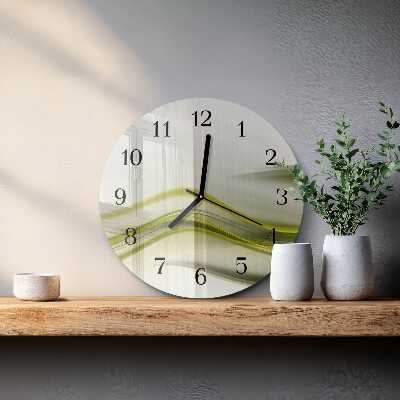 Reloj de pared redondo Líneas abstractas