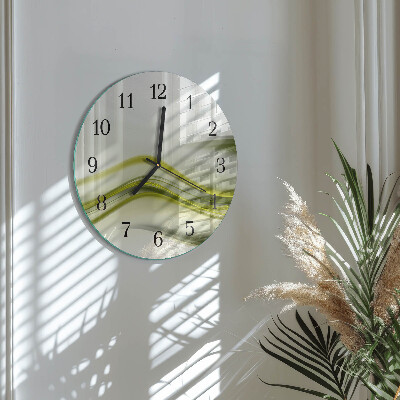 Reloj de pared redondo Líneas abstractas